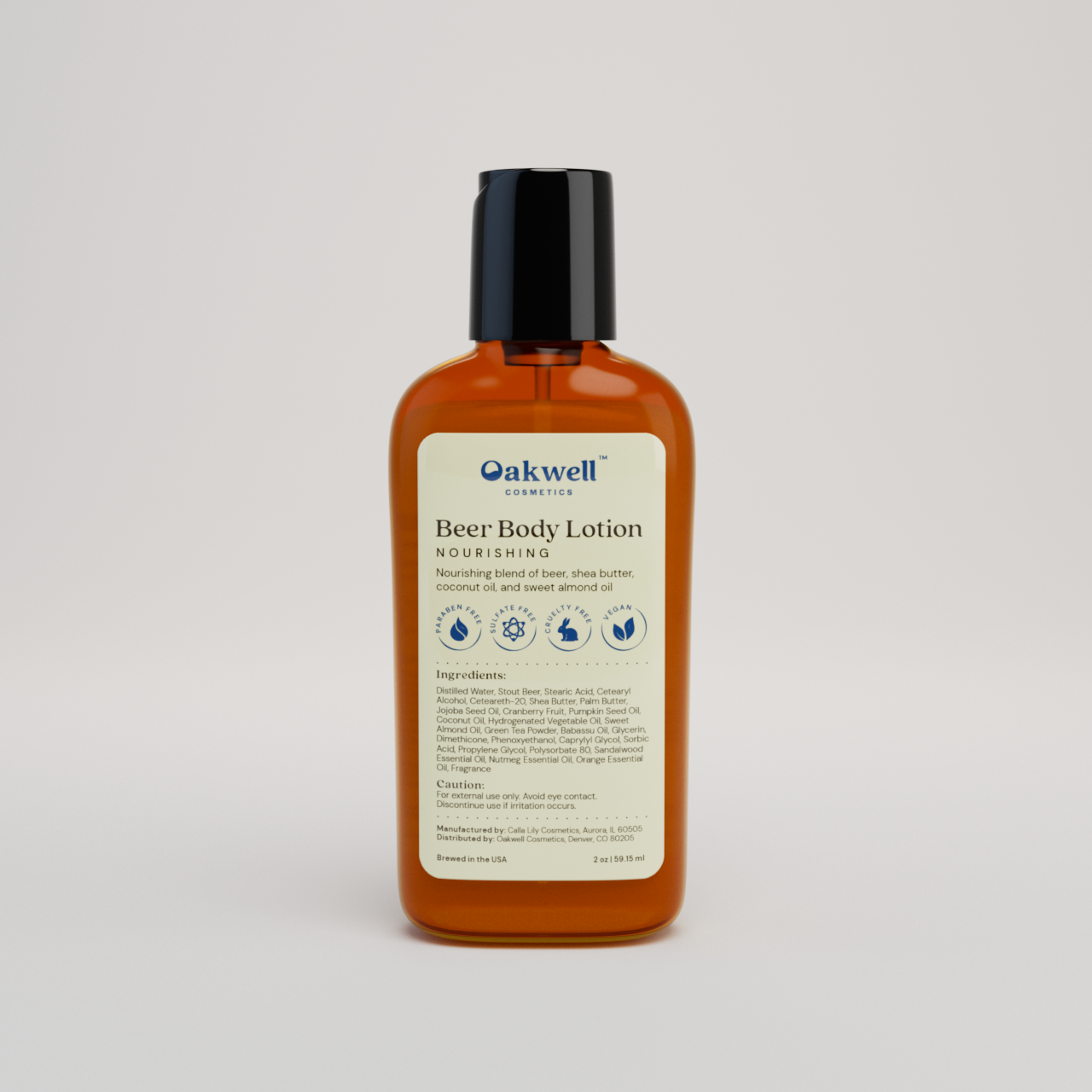 Oakwell Beer Body Lotion nourishing