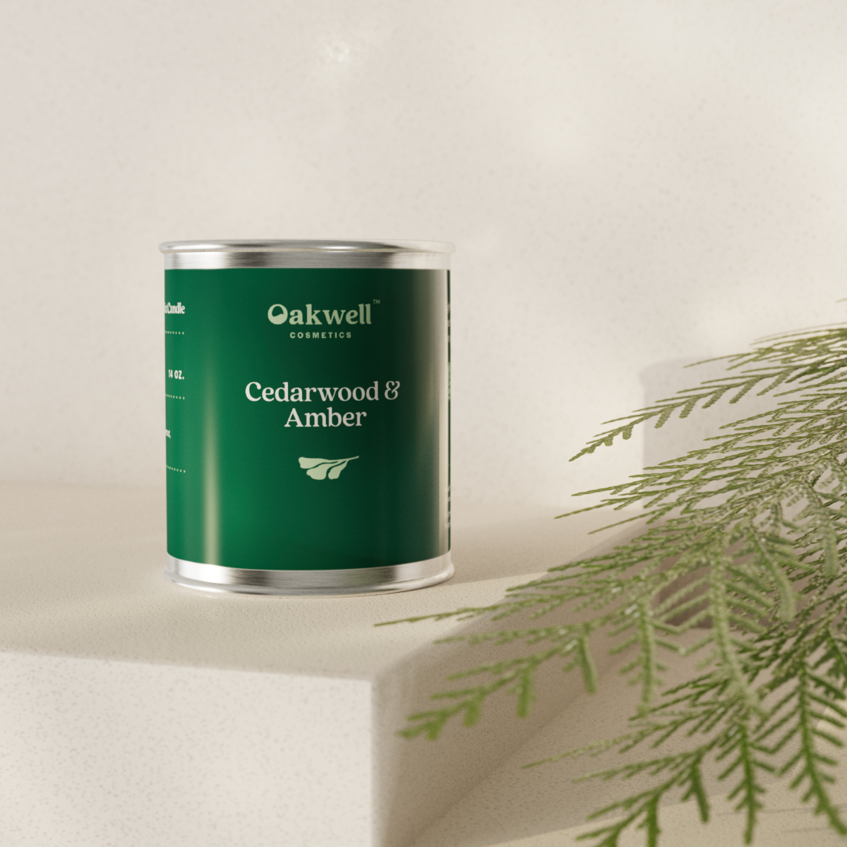 Oakwell Cedarwood and Amber Candle