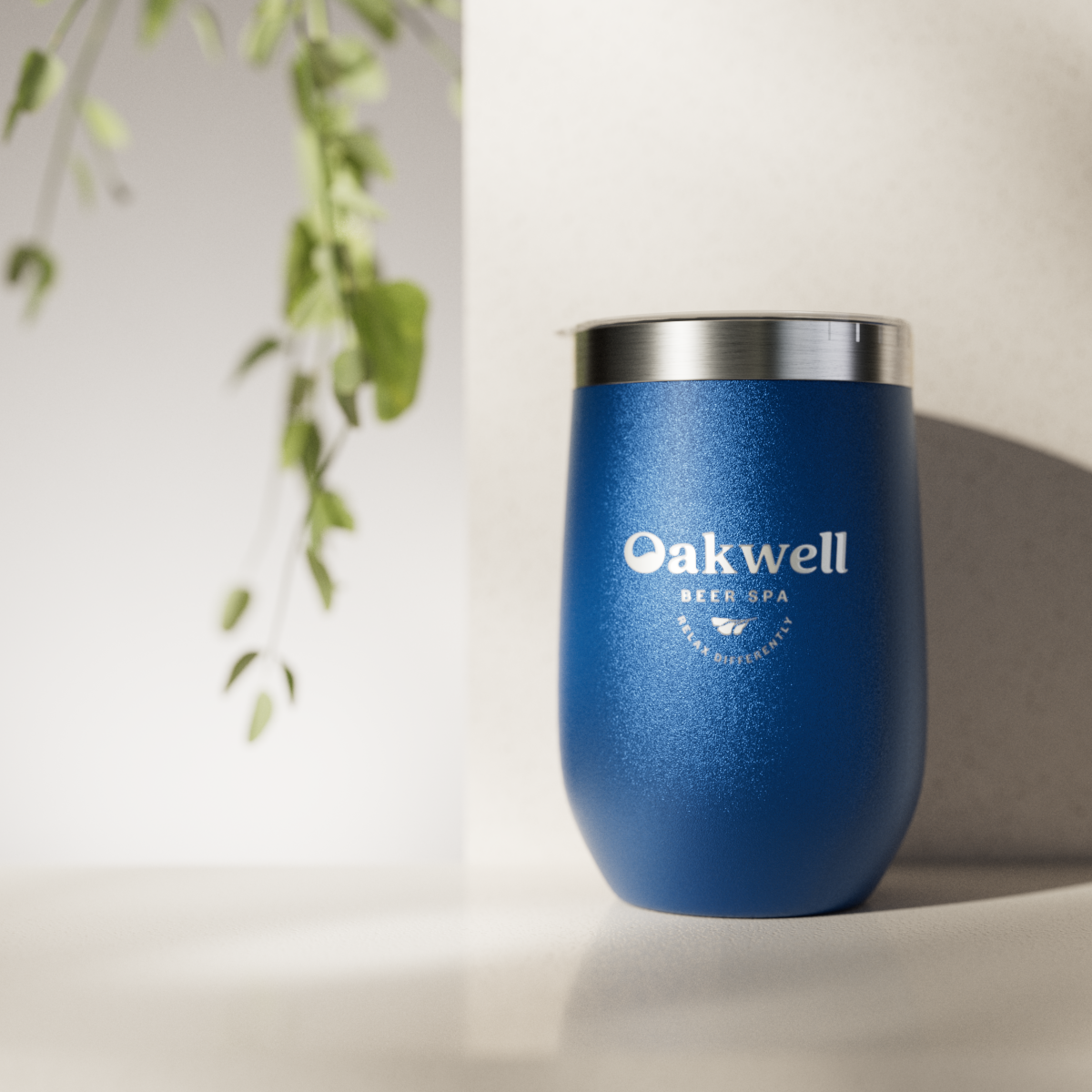 Oakwell Blue Stainless Steel Tumbler