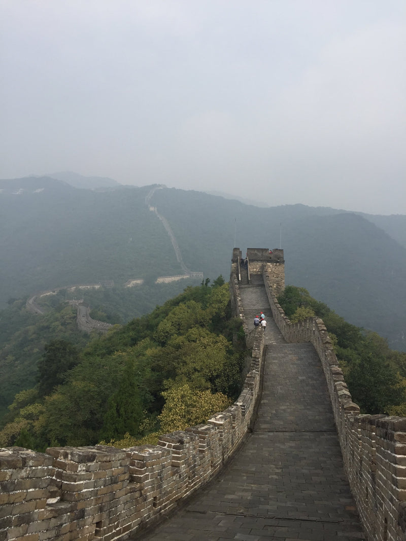 Great Wall of China in fog